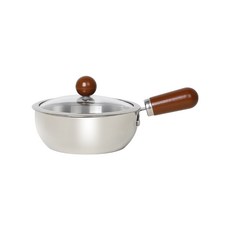 귀월미 스테인리스 편수 냄비 우유냄비 가스레인지 인덕션 사용 가능, 1개, 은색, 14cm