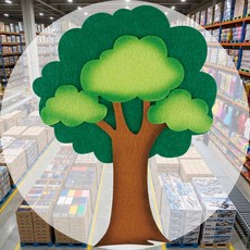 삼잎나무 펠트 소 투톤 DIY재료 교실꾸미기 환경구성 교실장식 현관꾸미기 게시판데코