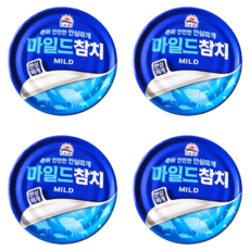 사조 마일드참치(안심), 200g, 4개