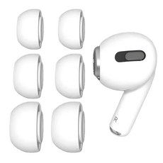 GOOSPERY AirPods Pro/Pro2矽膠耳塞 S號+M號+L號 6入組, 白色, 單品