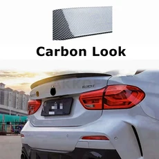 BMW F52 1 시리즈 세단 PM4 스타일 블랙 트렁크 스포일러 2016-2022 호환, P 스타일 카본 룩