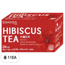 다하다 히비스커스티, 1.8g, 20개입, 11개