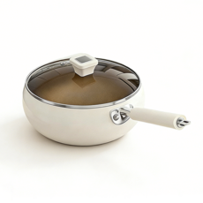 호밍사이 논스틱 무코팅 티타늄 세라믹 대용량 프라이팬 튀김 방지 건강에 해롭지 않고 눌어붙지 않음, 1개, 24cm