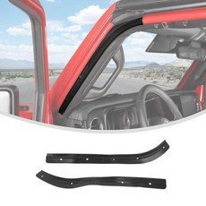 130847 Linskip 2024 2025+ 지프 랭글러 JL 4XE 및 글래디에이터 JT 스포츠 루비콘 사하라 윌리스 내부 액세서리와 호환되는 앞문 창문 디플렉터용, 130847 Linskip 2024 2025+ 지프 랭
