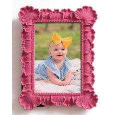 FOLKOR 20.3 x 25.4cm(8 x 10인치) 그린 그림 프레임 탁상 선반 책상 장식용 수평 또는 수직 디스플레이를 위한 펑키하고 화려한 프레임 가족 사진 개 고양이, 나뭇잎, 로즈 핑크