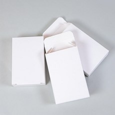 종이 카드 사각 케이스 상자 박스 9x5.8cm 무지 포장, 1매, 1매, 1개