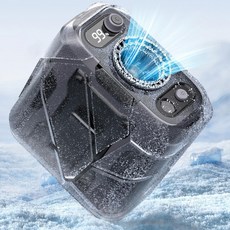 쿠니 휴대용 허리 클립 팬 100레벨 속도의 웨어러블 벨트 개인 기기 충전식 배터리로 24시간 근무 시간 지원 야외 작업 캠핑 여행을 위한 멋진 언더 셔츠, 그린, 1개