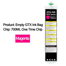 브라더 GTX-422 GTX-423 GTXPRO GTX 시리즈 프린터용 GTX 빈 잉크 백 700ML (일회용 칩 포함), 01 1 M