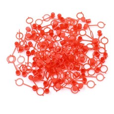 Auttoop M10 레드 플라스틱 니플 그리스 피팅 더스트 캡 커버 차량용 100개 - 내구성 및 편리함 415548