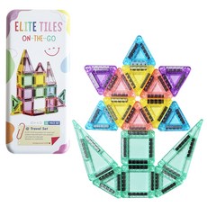 [엘리트타일즈] 국내 원조 No.1 미니자석타일 (파스텔) | 휴대용자석완구 | 미니자석블럭 | 외출 여행 차 비행기에서 어디서든 즐겨요!, 파스텔, 1개