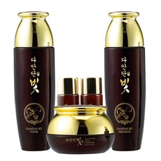 다안단 빛 명품 한방화장품 3종세트(스킨 +로션 +크림 +스킨샘플 +로션샘플), 1세트