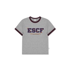 [이스케이프프롬] 도트 스타 블룸 프린트 링거 반팔티 퍼플