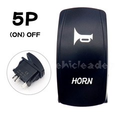 12V 24V 20A 자동차 토글 로커 LED 트레일러 방수 7 순간 트럭 ON/Off/ON 빛 RV 핀/5Pin 해양 푸른, HORN 5P ON OFF