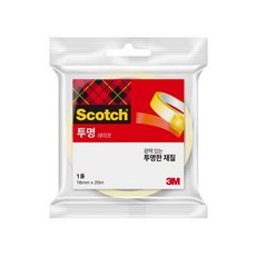 3M 스카치 투명 테이프 리필 3인치 550R(18mmx20M), 단품, 단품