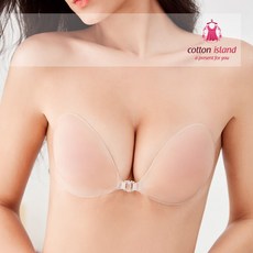 [당일출고] 코튼아일랜드 두께3종 실리콘 누드브라 빅사이즈 볼륨업 웨딩브라 후크형 비키니브라