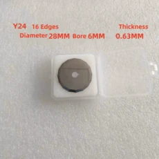 Y10 Y24 Y33 Sinajet 카바이드 16 가장자리 CAD 자동 절단기 칼 트리밍 기계 라운드, 01 10pcs, 06 Y24 28x6x0.63