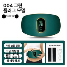 복부 뱃살 기계 전신 지방 진동 스포츠용품 거부 피트니스 덜덜이 제품 유물 감소 피트니스머신 운동 스포츠 음파 벨트, 8.(플러그인)004 그린