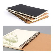 스몽비 스케치북 50매 두꺼운노트, 브라운+화이트