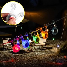 텐트 LED 줄조명 줄에걸리지않는 야간 표시등 넘어짐방지 야광링 램프, 단일사이즈