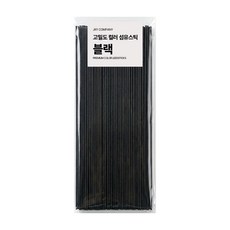 에테르나 프리미엄 고밀도 디퓨져 컬러 섬유스틱 4mm x 30cm, 100개입, 1개, 블랙