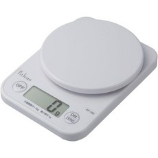 타니타 쿠킹 스케일 키친 저울 요리 디지털 1kg 1g 단위 화이트 KF-100 WH, 1kg/1g 화이트