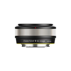 SGimage AF 25mm F1.8 카메라 렌즈 소니 E 후지 X 니콘 Z마운트 카메라용 APS-C 자동 초점 렌즈, 실버블랙 Fuji X-mount