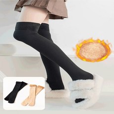 융털 레그워머 보온 겨울 여성 니삭스 스타킹 기모