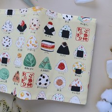 飯糰 書衣 可調式 布書衣 書套 書皮, 1個