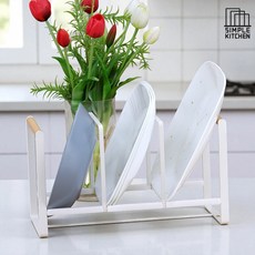 로얄스타 다용도 스탠드 접시 꽂이 031, 화이트, 1개