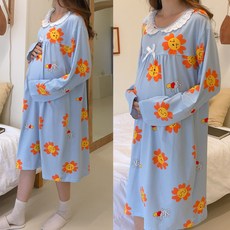 [당일출고] 수엠W 임산부 편한 잠옷 원피스 R024 맘햇님홈웨어ops