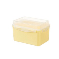 日本品牌 麵包吐司專用 PP密封保鮮盒 (可冷凍可冷藏) 3L, 鵝黃, 1個