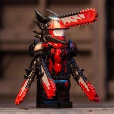 체인소맨 레고 피규어 세트 전기톱맨 미니피규어 블럭 애니메이션 굿즈 모음 브릭 호환 블록, H