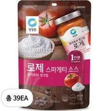 청정원 로제 스파게티 소스 토마토와 생크림, 170g, 39개