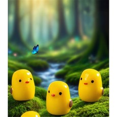 스텔라픽스 실내장식 미니어처 병아리 5개입 거실예쁜장식용품