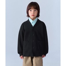 무신사 스탠다드 MUSINSA STANDARD KIDS 오버사이즈 스웨트 가디건 [블랙] MKETK3Z02-BK 401385
