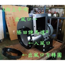 勝田 CY8-22 2HP 2P 8吋 多翼式送風機 抽油煙機 抽風機 排風機 通風機 鼓風機 風鼓 風車 抽風扇, 單相220V,打統編(必須告知), 1個