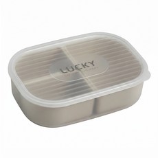 직장인 다이어트 식단 전자레인지용 안심 PP 칸막이 도시락통 950ml, 1개, 칸나눔 도시락통