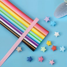 보쉘 별접기 별종이 별색종이 종이별, 1350매, 혼합색상27색