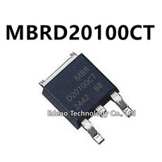 10~100 개/몫 새로운 MBRD20100CT TO-252 MBRD20100CT-13 MBRD20100 D20100CT 20100CT 20100 TO252 20A 10, 03 100PCS