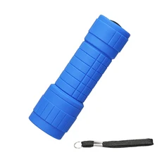 휴대용 미니 LED 키 체인 손전등 열쇠 고리 라이트 토치 3 모드 비상 캠핑 램프 배낭 조명, 01 Blue, 1개