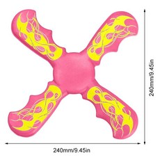 성인용 플라잉 디스크 부메랑 야외 놀이 쏘서 게임 수영장 해변 스포츠 소프트, 1개, 6. Soft Red Boomerang