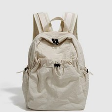 스너고 초경량 나일론 데일리 등산 방수 가방, 아이보리