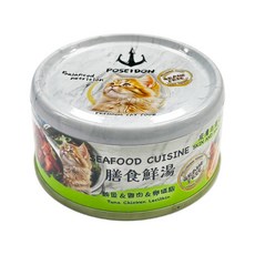 頂燒 極鮮黑金貓罐 24罐組 80g 漁豐膳食鮮湯機能, 1個, 漁豐罐-鮪魚雞肉卵磷脂,超取限一箱(過重運費另計)