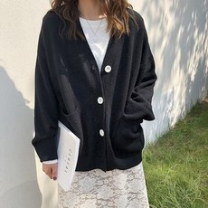 LK-G004 / 3컬러 여성 브이넥 가디건 siw+802sy