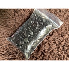 畫意坊 天然黑曜石碎石100公克：手鏈項鏈飾品消磁淨化, 1個