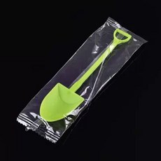 일회용 스푼 삽모양 배달 요거트 개별포장 숟가락 수저 아이스크림 미니 디저트, 1개, J. 녹색 100개입 개별포장