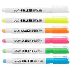 검정칠판 문교 멀티초크펜 낱색 12개입 1타, 노랑