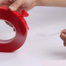 초강력 투명 양면테이프 3m x 40mm 품질좋음 내구성우수 자국걱정없슴