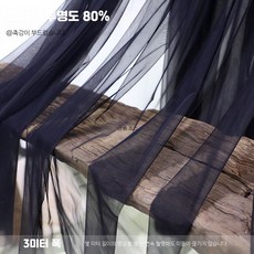 커튼 거실용 물빛 웨딩 촬영 소품 반투명, 1개, 블랙 3m 폭 메쉬