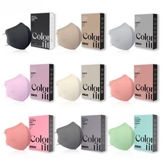 에어데이즈 KF94 컬러핏 10매푸른플러스, 중형_연한상아색, 본상품선택